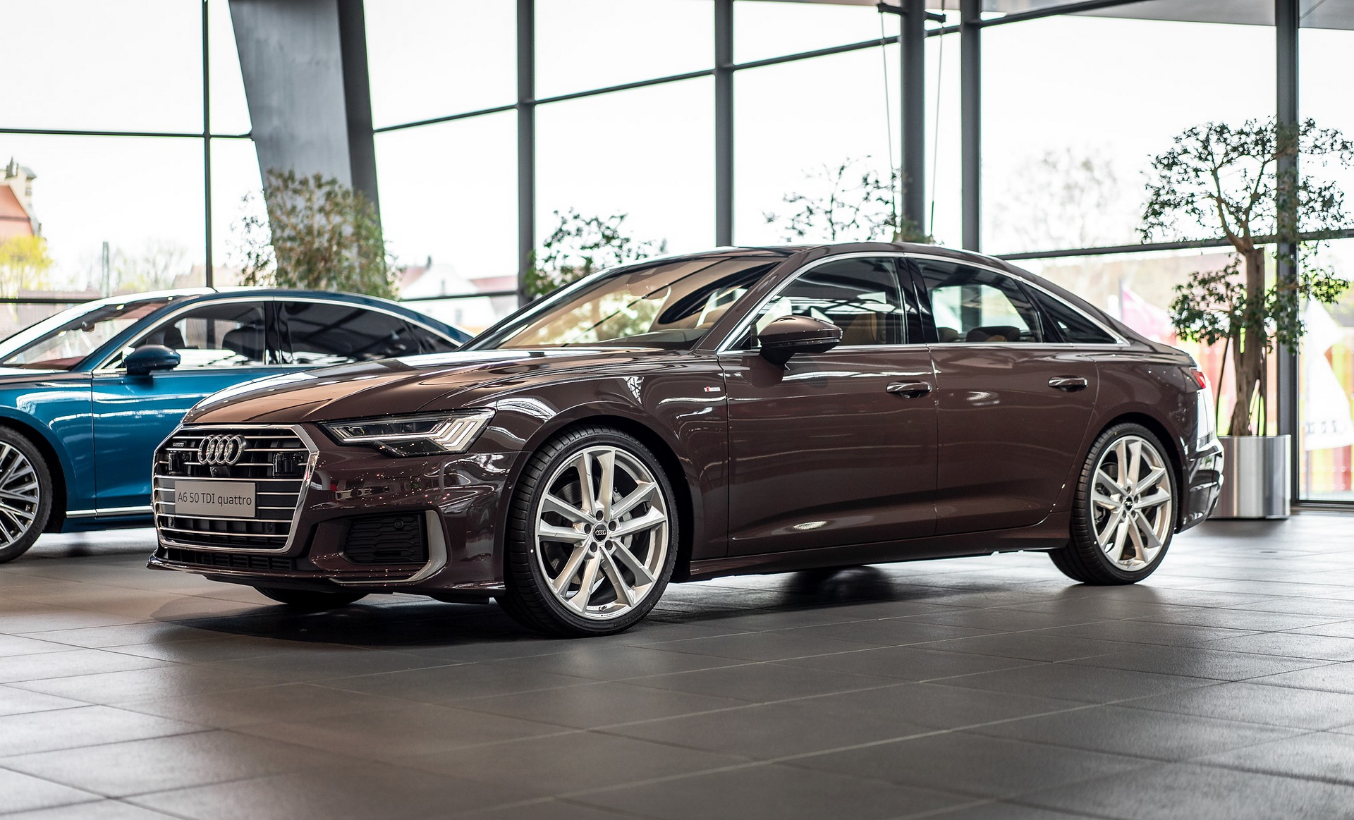 2019 audi a6 graubraun on display 1 Brown Sugar: This Audi A6 Sedan Is Oh So Sweetly Specced