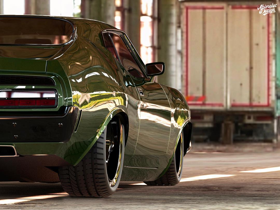 Ford Falcon XB Rendering 9 Someone MUST Build This Restomod Aussie Ford Falcon XB Coupe