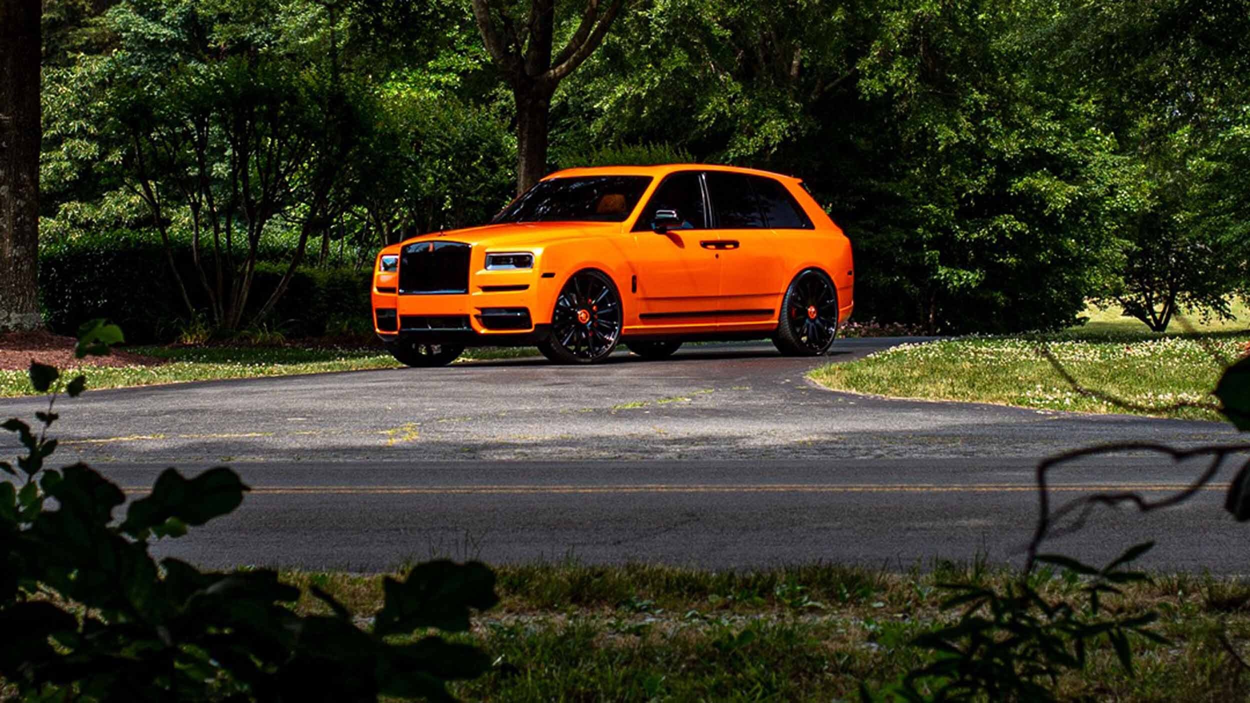 Odell Beckham Jr. Owns Orange Rolls-Royce Cullinan With “Spirit Of Odell” Badge
