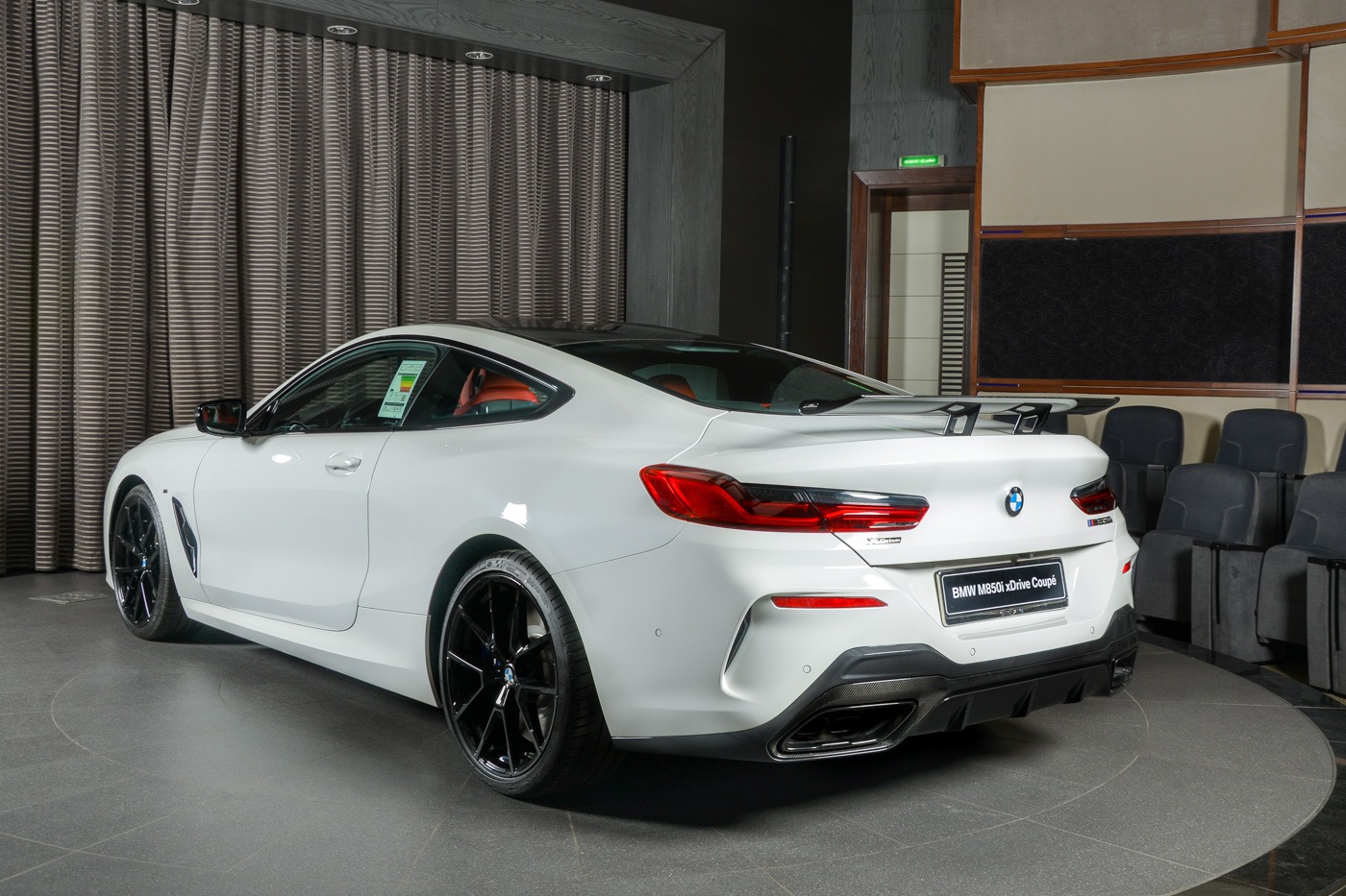 White BMW M850i Coupe Lives On A Wing And… Nothing Else, Really