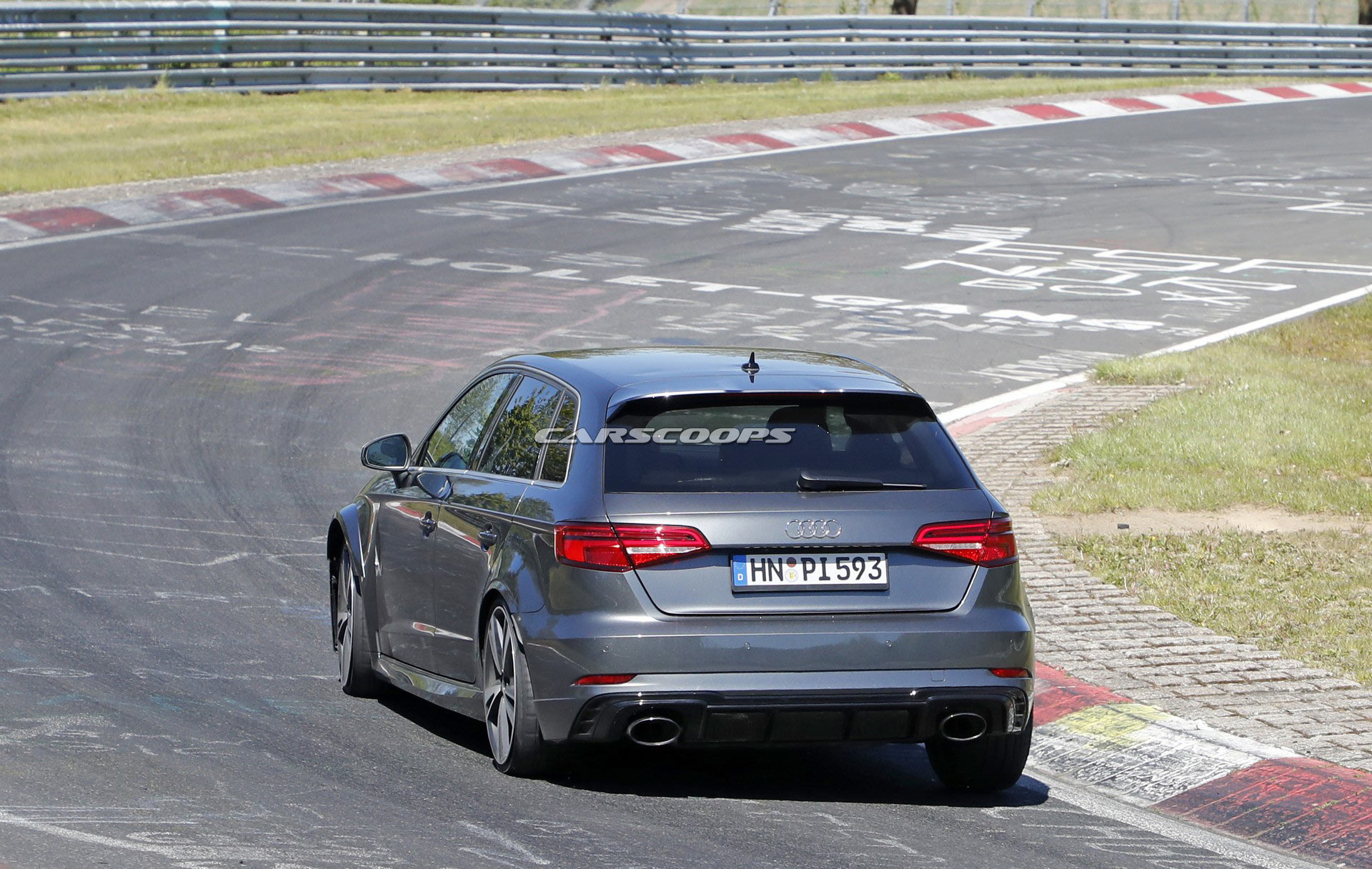 2021-Audi-RS3-9 2021 Audi RS3 Mule Spotted, Could Have More Than 400 HP