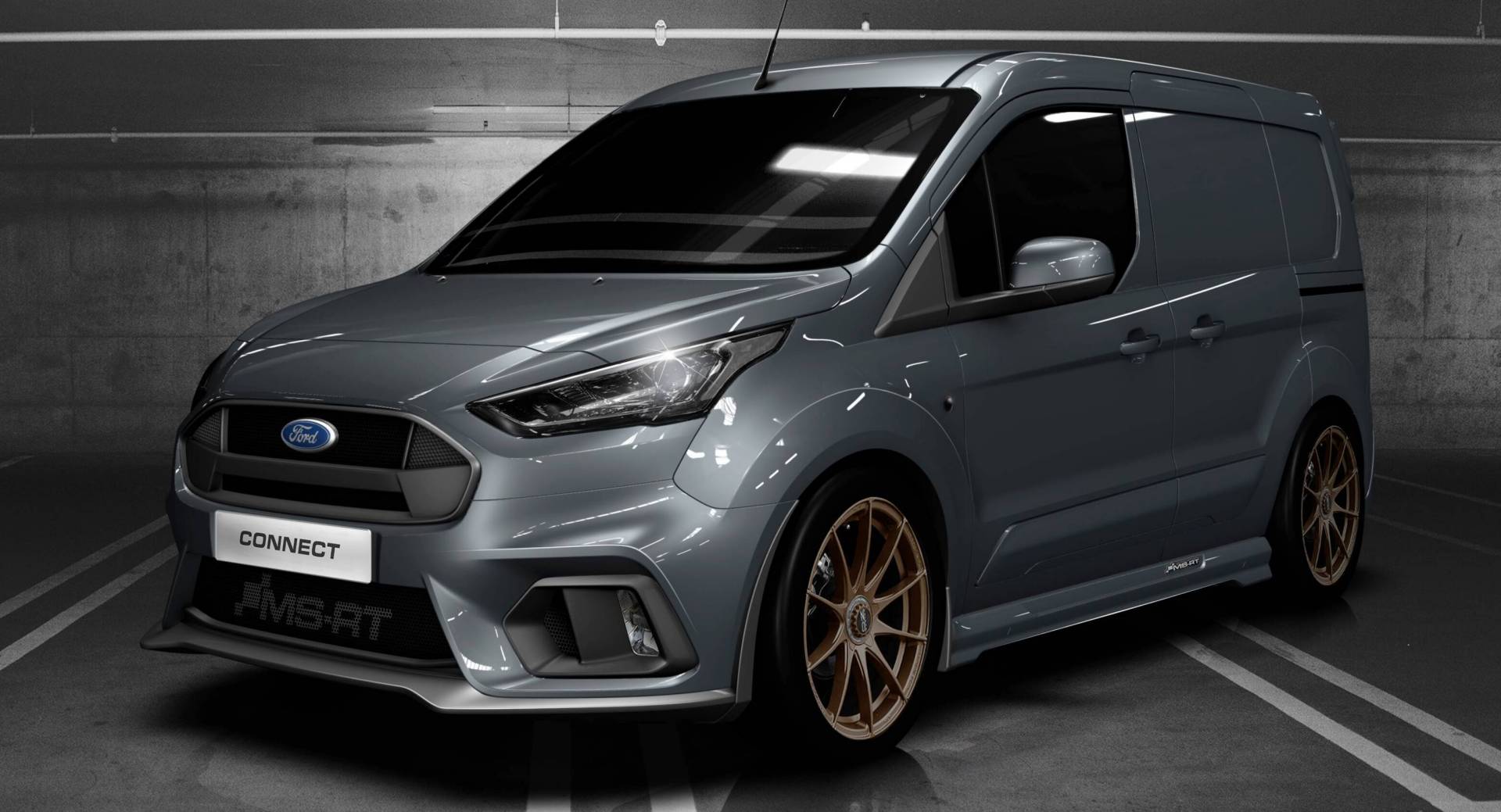 MS RT Transit Connect Tuned Van Is All About Looking Fast Carscoops