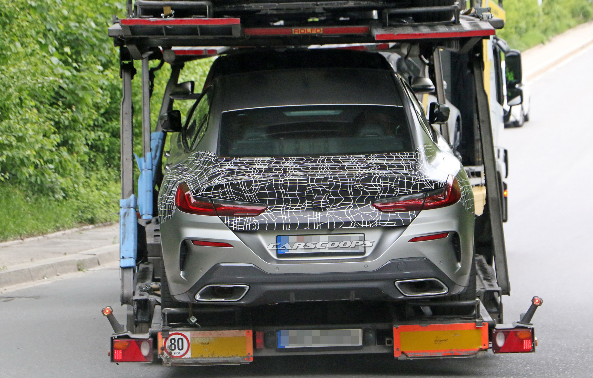 BMW-8-Series-GranCoupe-9 2020 BMW 8-Series GranCoupe Spotted Barely Disguised While Transferred On Truck