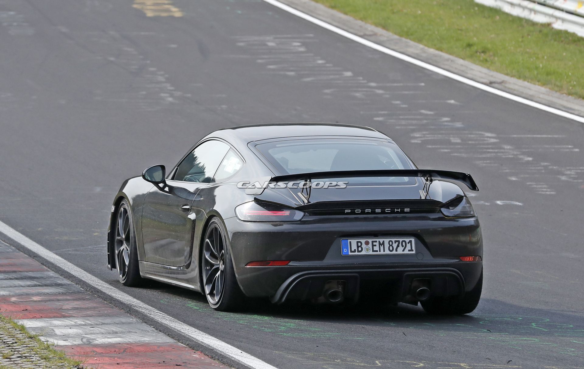 Porsche 718 Cayman GT4 Spy Shots 11 New Porsche 718 Cayman GT4 To Send Shockwaves Through Sports Car World