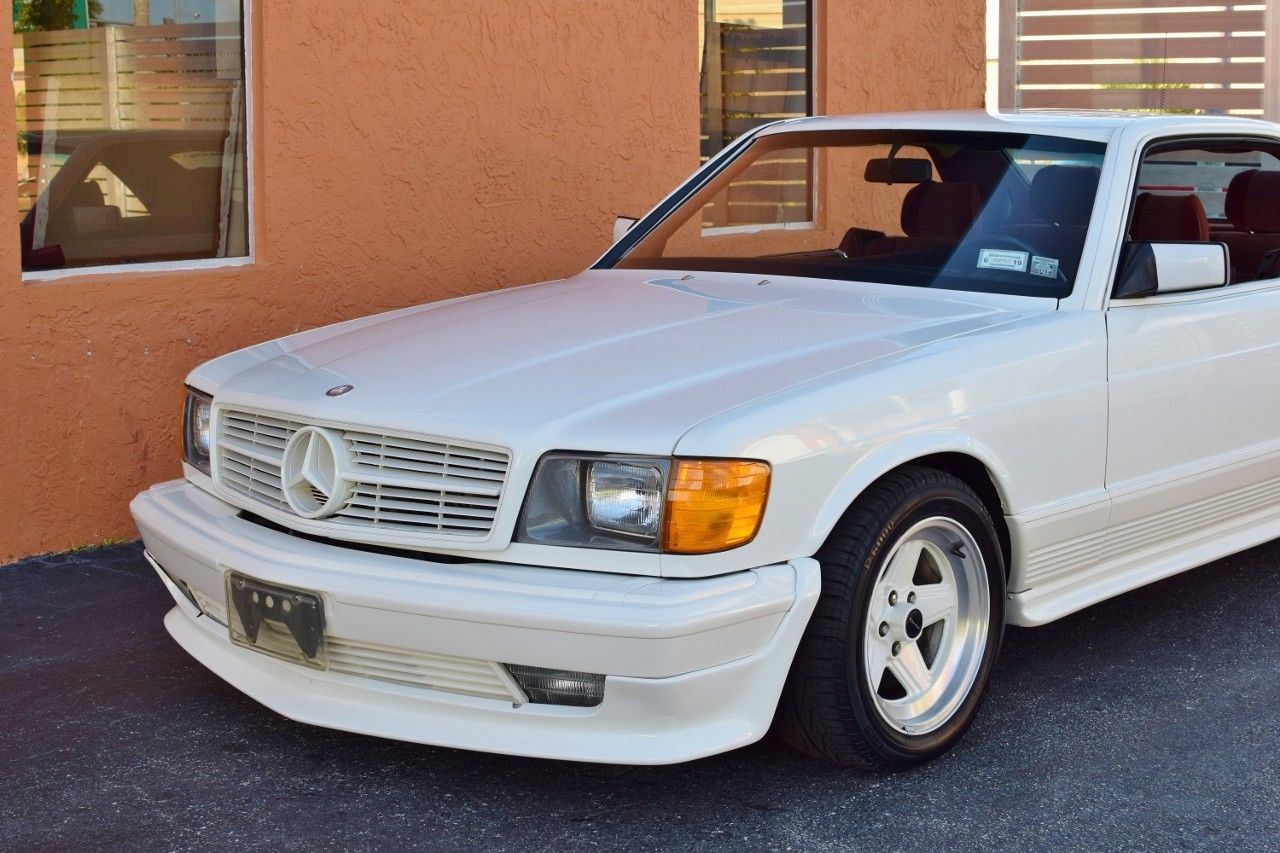 Mercedes Benz 500 SEC AMG 2 1985 Mercedes-Benz 500 SEC AMG Is An All-White, $57k Bruiser