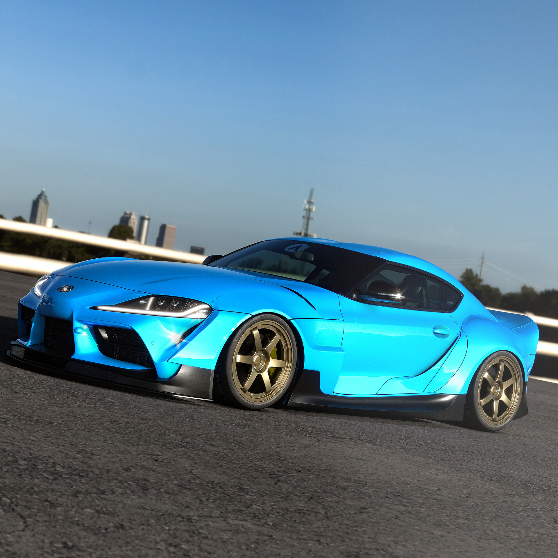 This Is What The New Toyota Supra Looks Like With A Widebody Kit