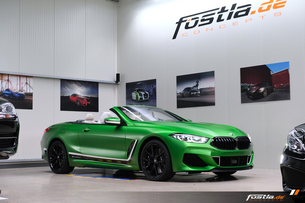 2019 bmw m850i cabrio tuning fostla 10 BMW M850i Cabrio Goes Green… Matte Krypton Green That Is