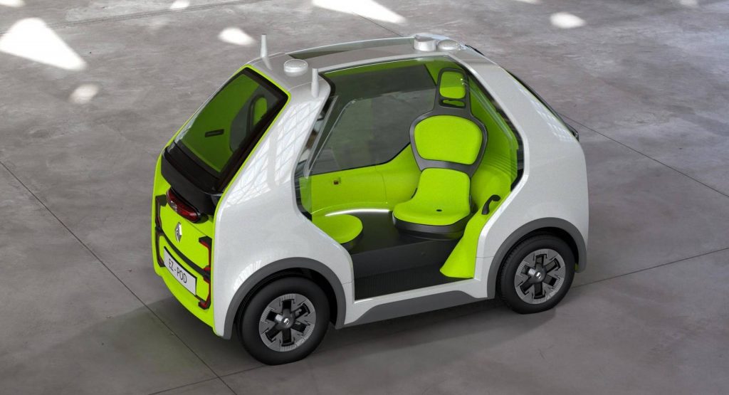  Renault EZ-Pod Is A Twizy-Based Autonomous Vehicle For Short-Distance Transport