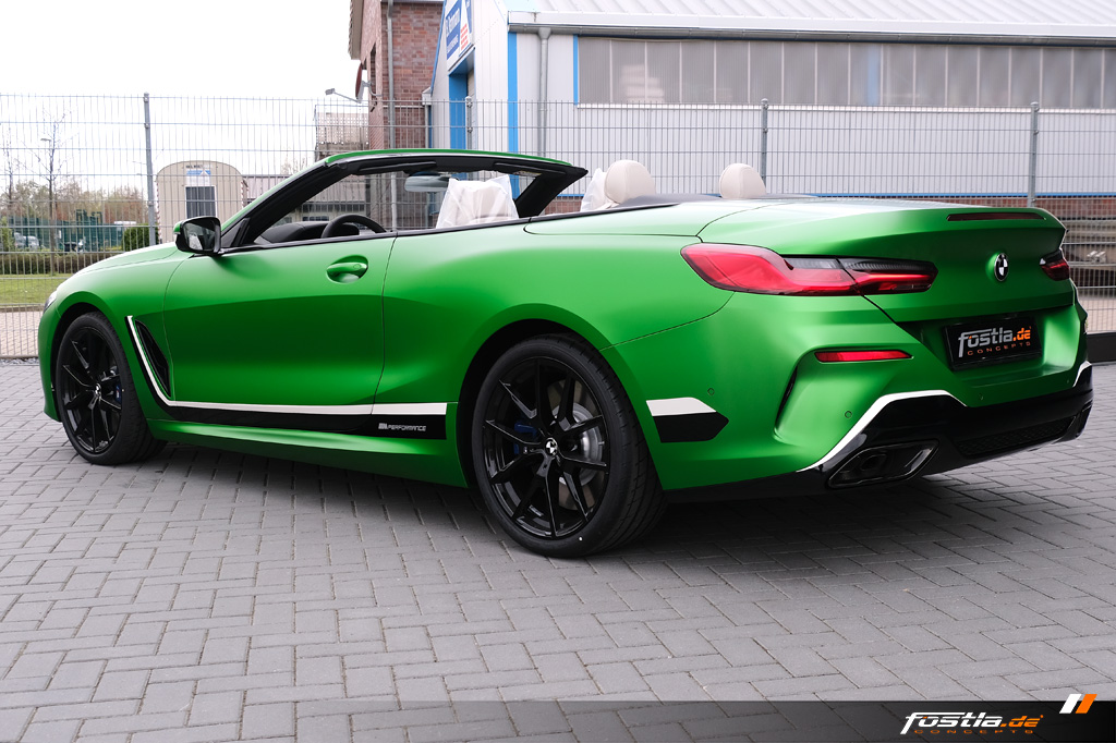 2019 bmw m850i cabrio tuning fostla 28 BMW M850i Cabrio Goes Green… Matte Krypton Green That Is