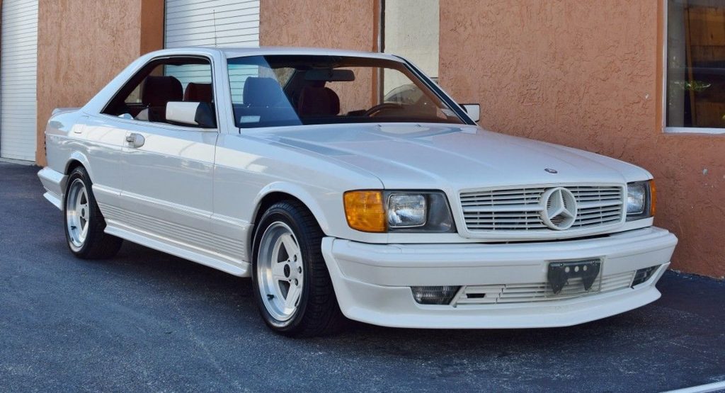  1985 Mercedes-Benz 500 SEC AMG Is An All-White, $57k Bruiser