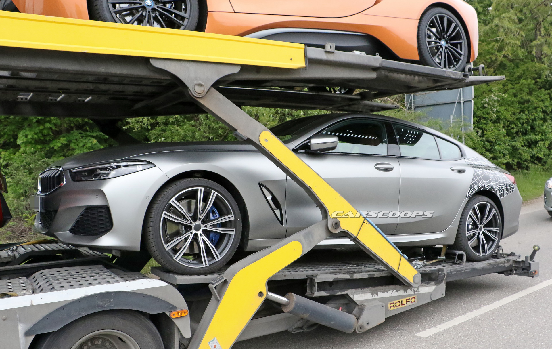 BMW-8-Series-GranCoupe-10 2020 BMW 8-Series GranCoupe Spotted Barely Disguised While Transferred On Truck
