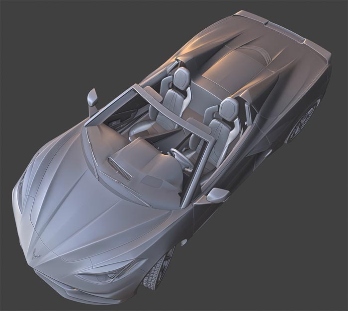 C8 Corvette Convertible 2 Take A Look At The Mid-Engine C8 Corvette With A Convertible Hardtop