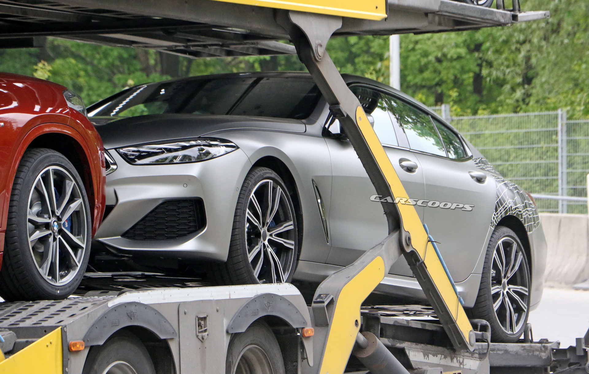 BMW-8-Series-GranCoupe-1 2020 BMW 8-Series GranCoupe Spotted Barely Disguised While Transferred On Truck