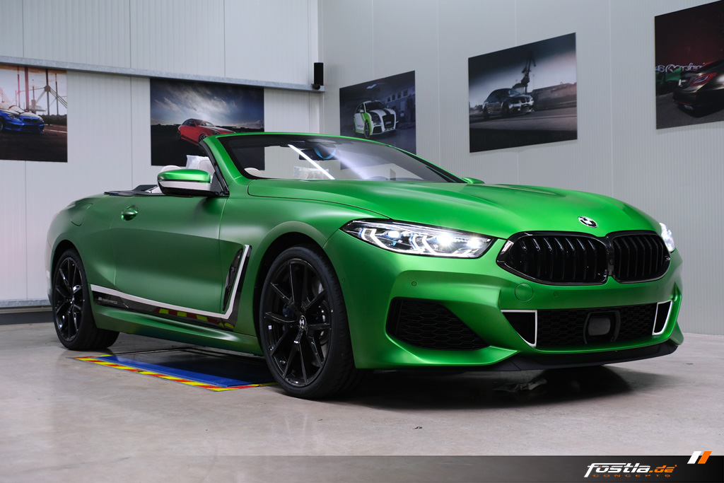 2019 bmw m850i cabrio tuning fostla 12 BMW M850i Cabrio Goes Green… Matte Krypton Green That Is