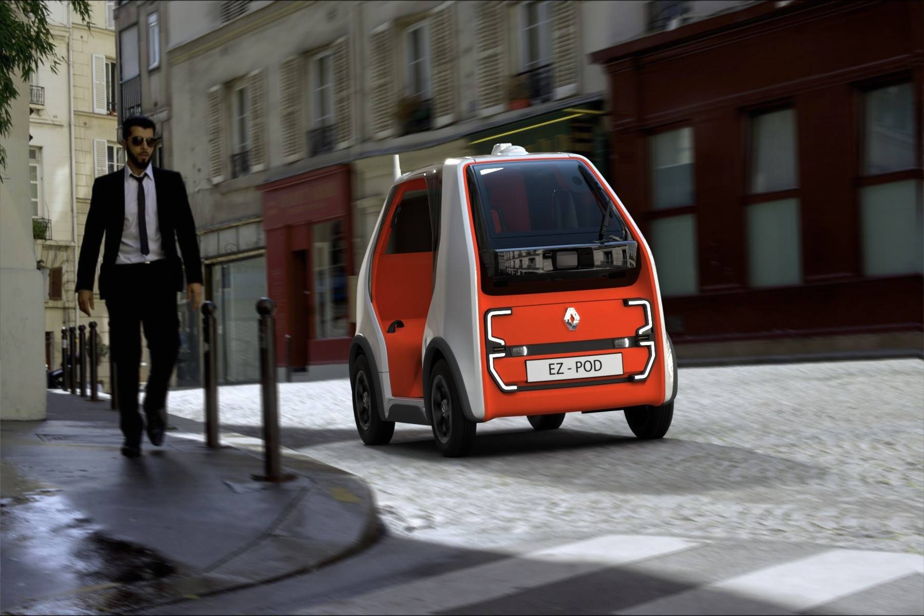 Renault EZ-POD Concept 4 Renault EZ-Pod Is A Twizy-Based Autonomous Vehicle For Short-Distance Transport