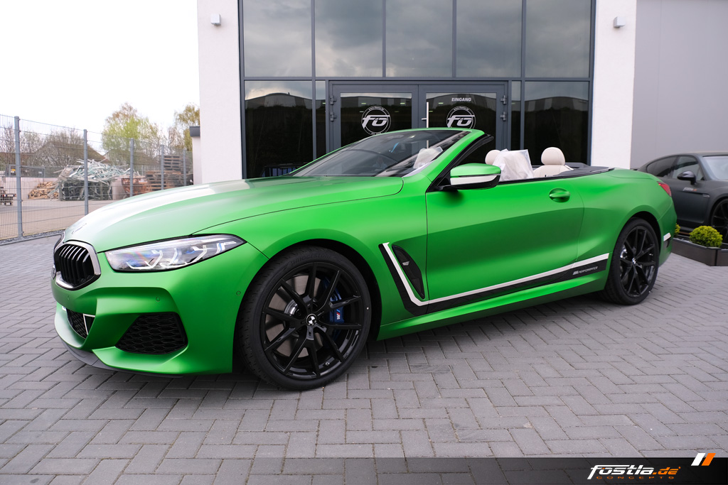 2019 bmw m850i cabrio tuning fostla 29 BMW M850i Cabrio Goes Green… Matte Krypton Green That Is