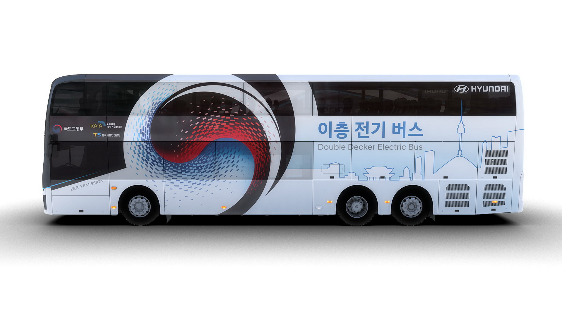Hyundai Reveals Electric Double-Decker Bus With 186 Miles Of Range