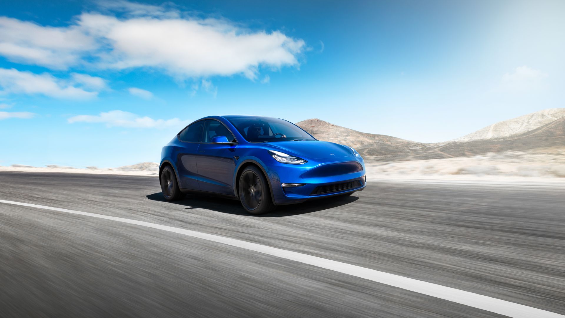 Tesla Model Y 1 Tesla Model Y Snapped On The Road For The First Time