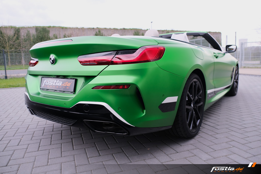 2019 bmw m850i cabrio tuning fostla 5 BMW M850i Cabrio Goes Green… Matte Krypton Green That Is