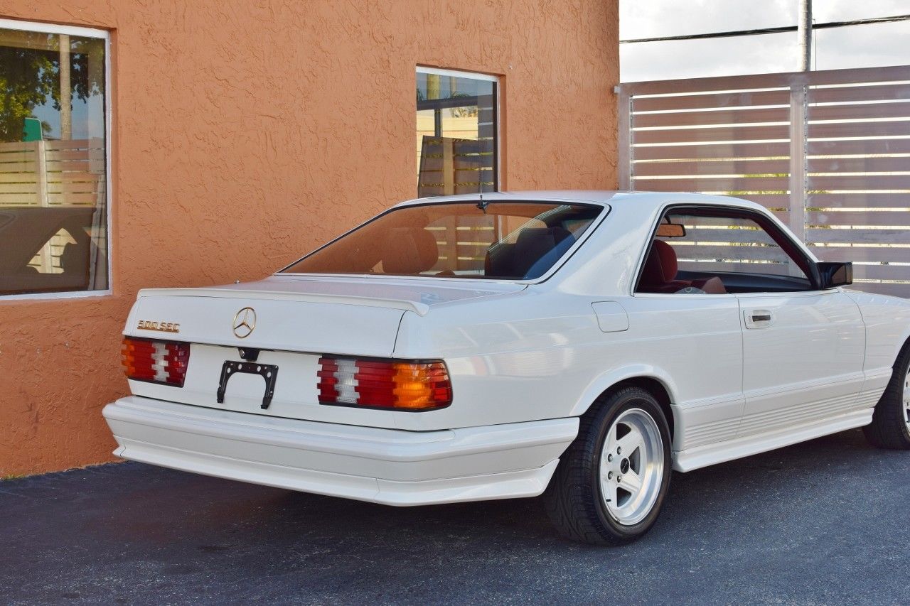 Mercedes Benz 500 SEC AMG 6 1985 Mercedes-Benz 500 SEC AMG Is An All-White, $57k Bruiser