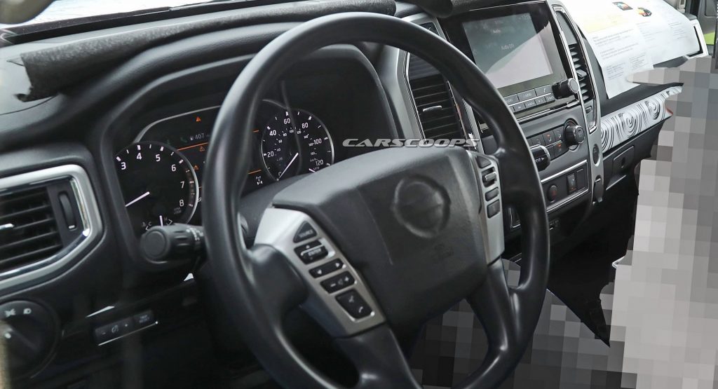 2020 Nissan Titan Facelift Spied With An Updated Interior