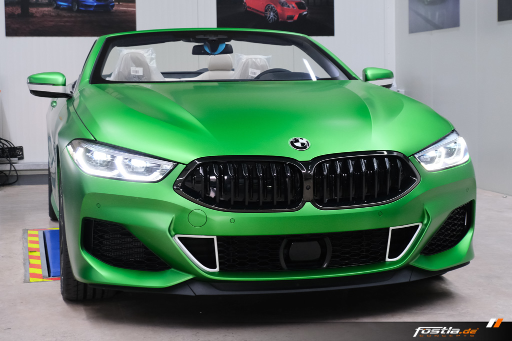 2019 bmw m850i cabrio tuning fostla 20 BMW M850i Cabrio Goes Green… Matte Krypton Green That Is