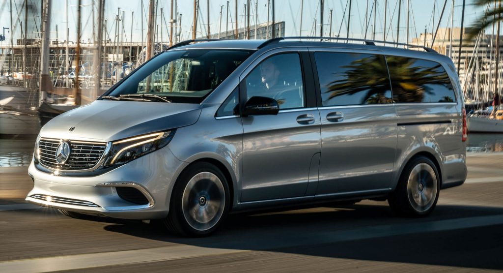 Mercedes-Benz Drives Concept EQV On The Streets Of Barcelona