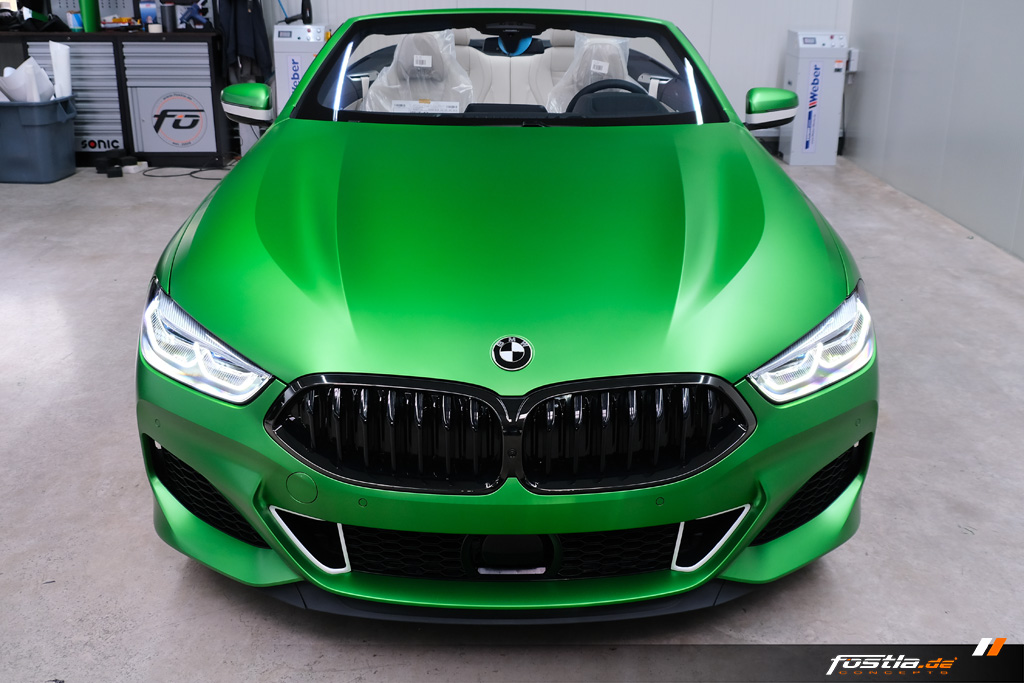 2019 bmw m850i cabrio tuning fostla 9 BMW M850i Cabrio Goes Green… Matte Krypton Green That Is