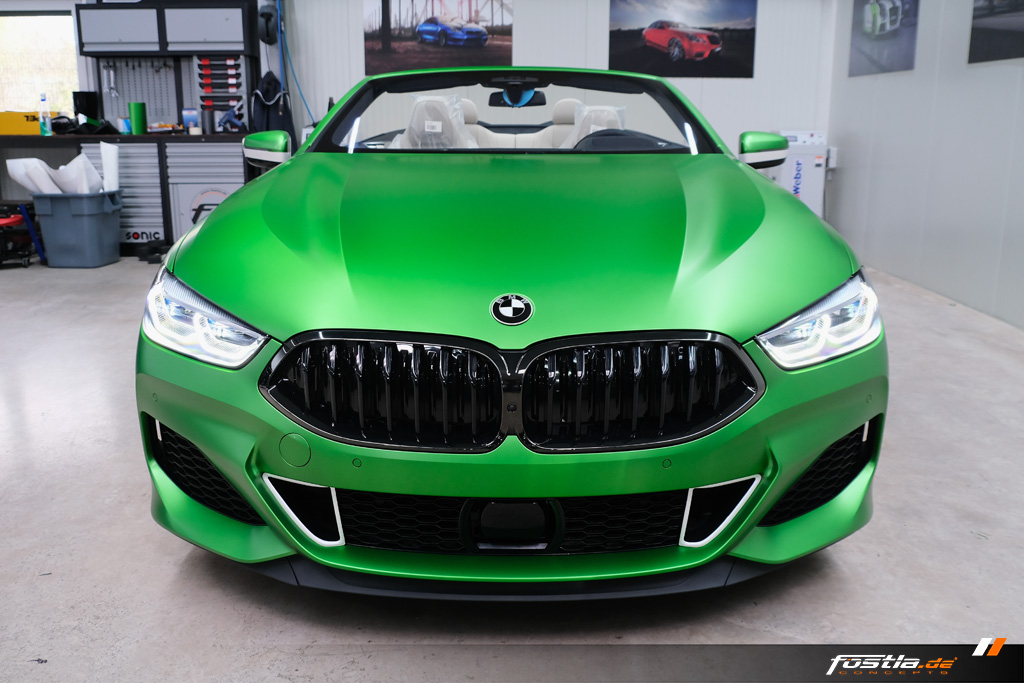 2019 bmw m850i cabrio tuning fostla 8 BMW M850i Cabrio Goes Green… Matte Krypton Green That Is