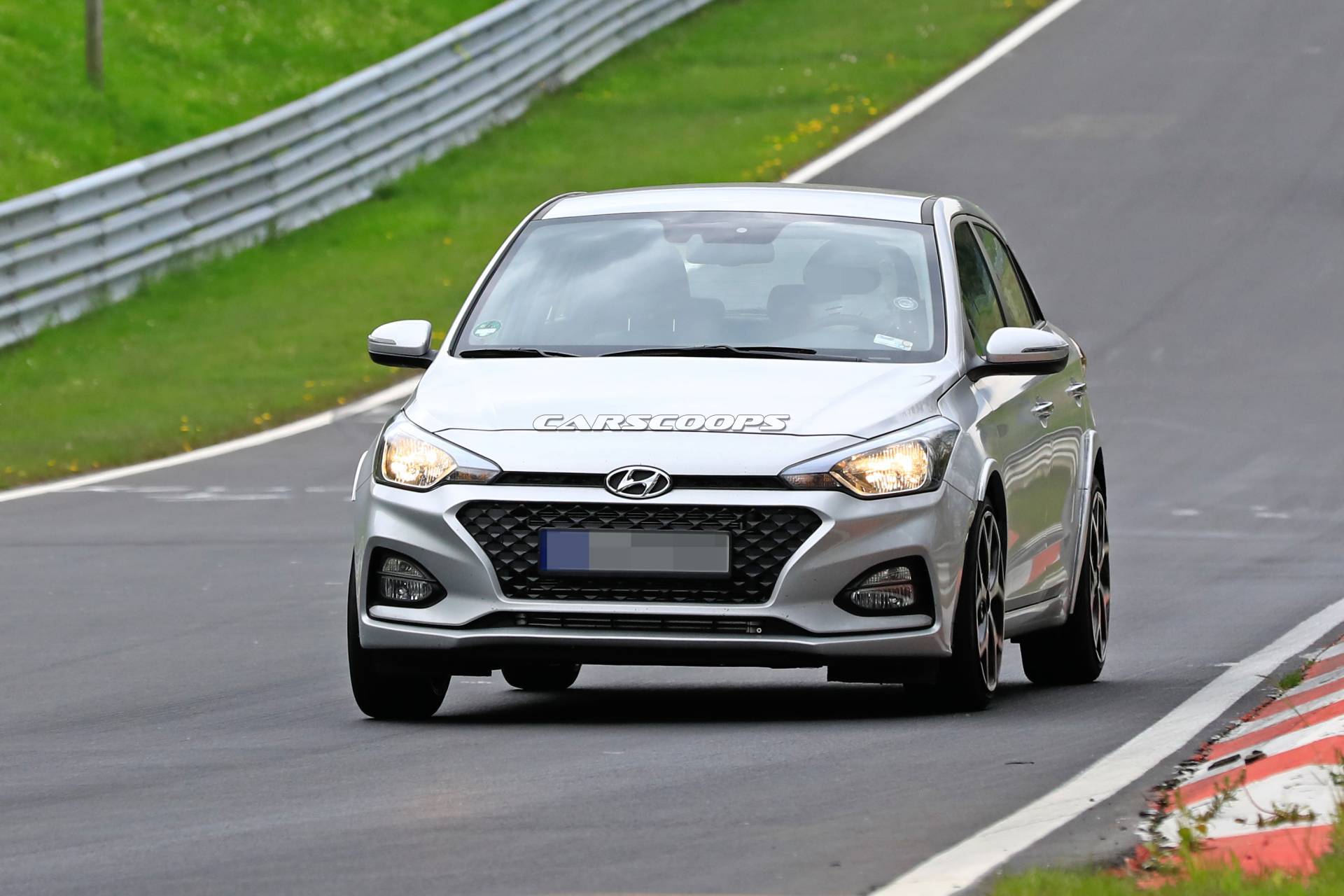 Hyundai i20 N test mule spy shots 13 Hyundai i20 N Hot Hatch Leaves Hideout, Is A Chassis Mule For Now
