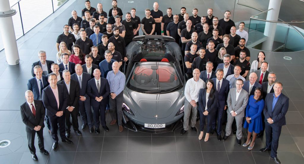 McLaren Celebrates 20,000 Cars Built, 600LT Coupe Now Completely Sold Out