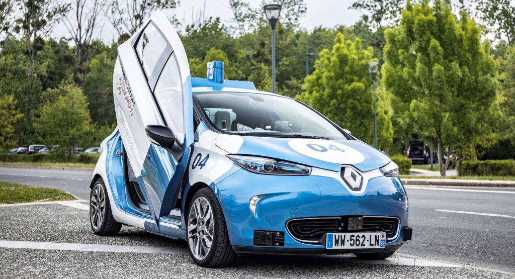  Nothing To See Here, Just An Autonomous Renault Zoe With A Lambo Door