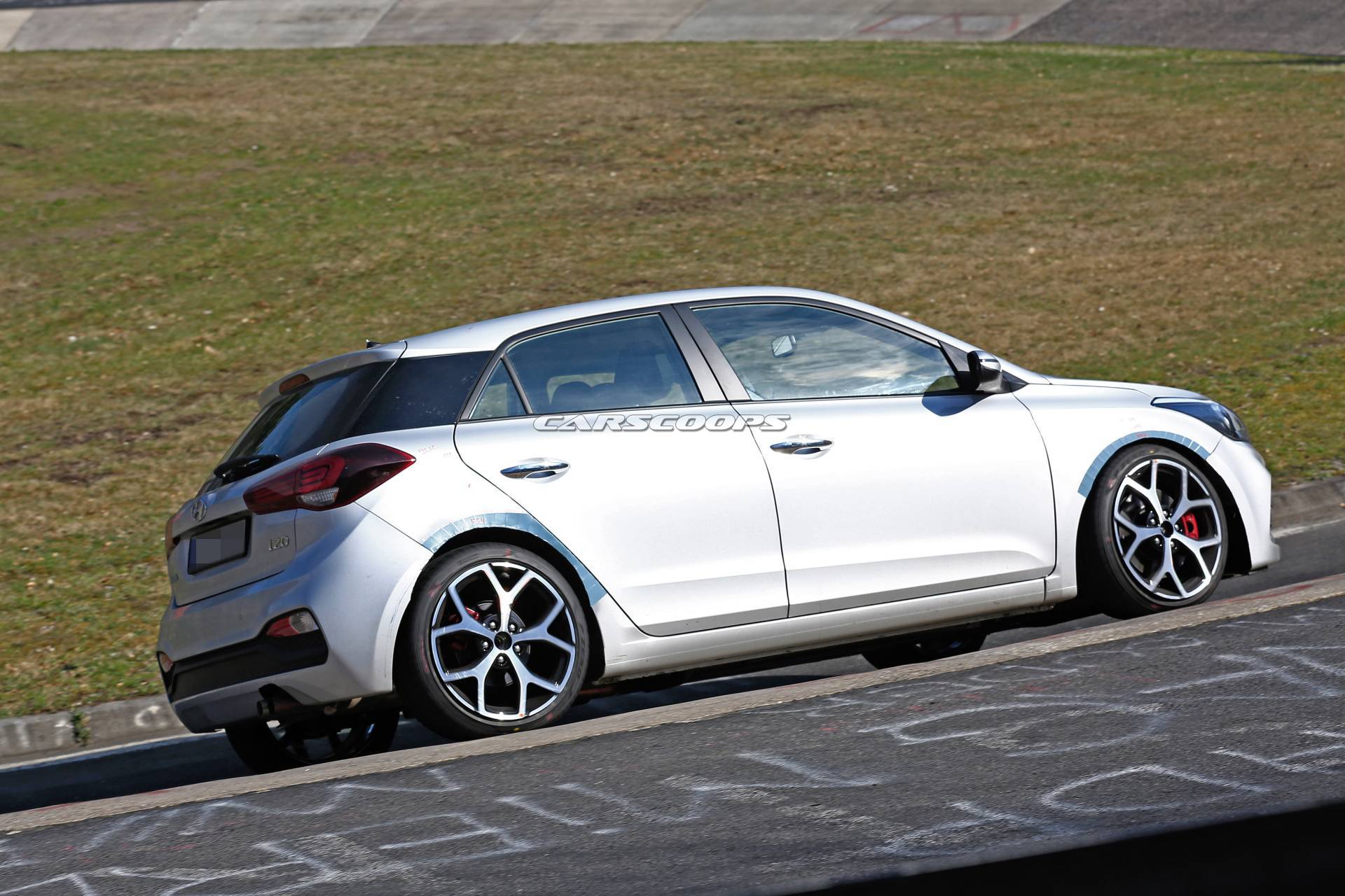 Hyundai i20 N test mule spy shots 26 Hyundai i20 N Hot Hatch Leaves Hideout, Is A Chassis Mule For Now