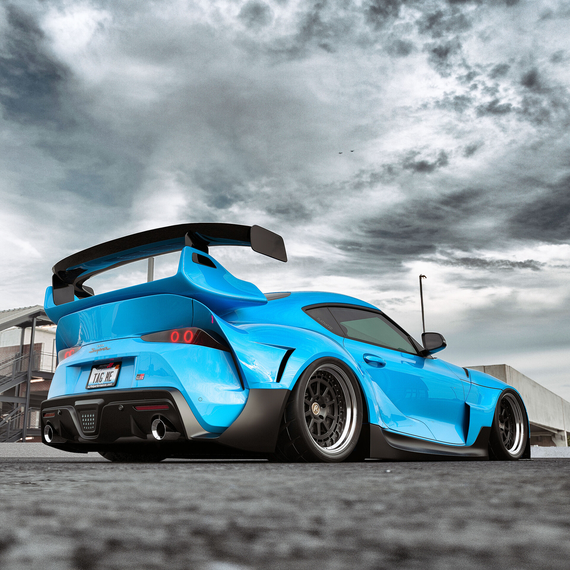 This Is What The New Toyota Supra Looks Like With A Widebody Kit