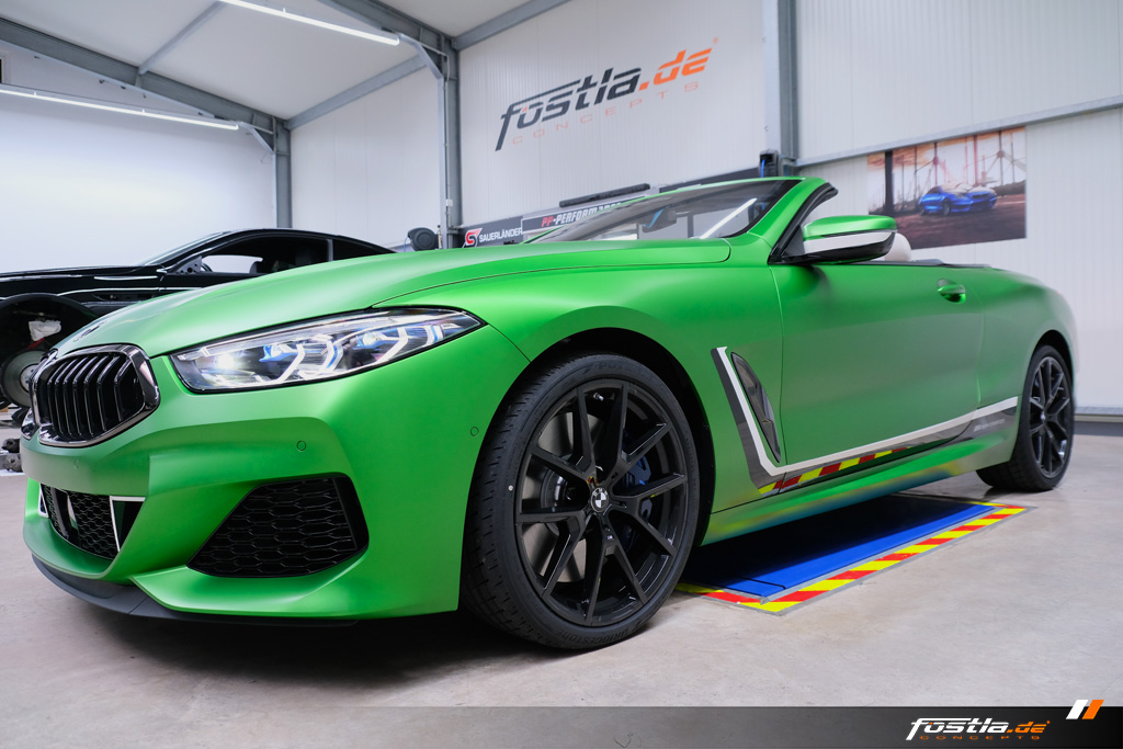 2019 bmw m850i cabrio tuning fostla 15 BMW M850i Cabrio Goes Green… Matte Krypton Green That Is