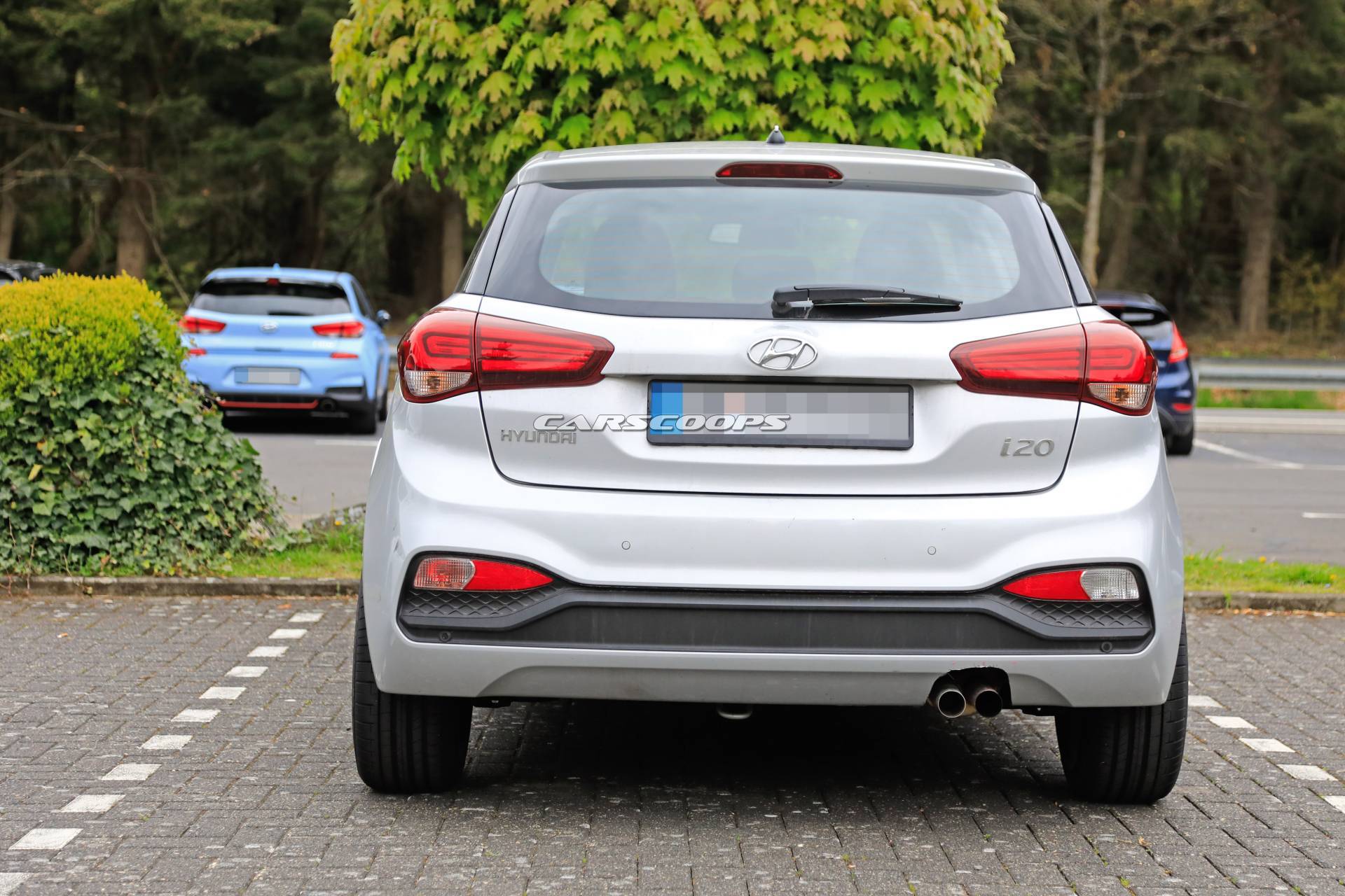 Hyundai i20 N test mule spy shots 9 Hyundai i20 N Hot Hatch Leaves Hideout, Is A Chassis Mule For Now