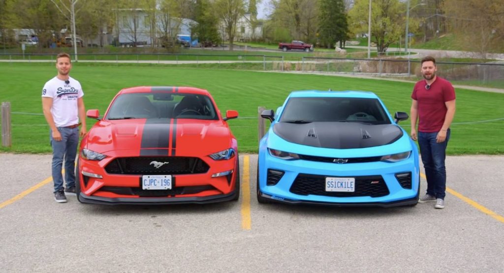  2019 Ford Mustang GT PP2 Battles 2018 Chevy Camaro SS 1LE On The Road