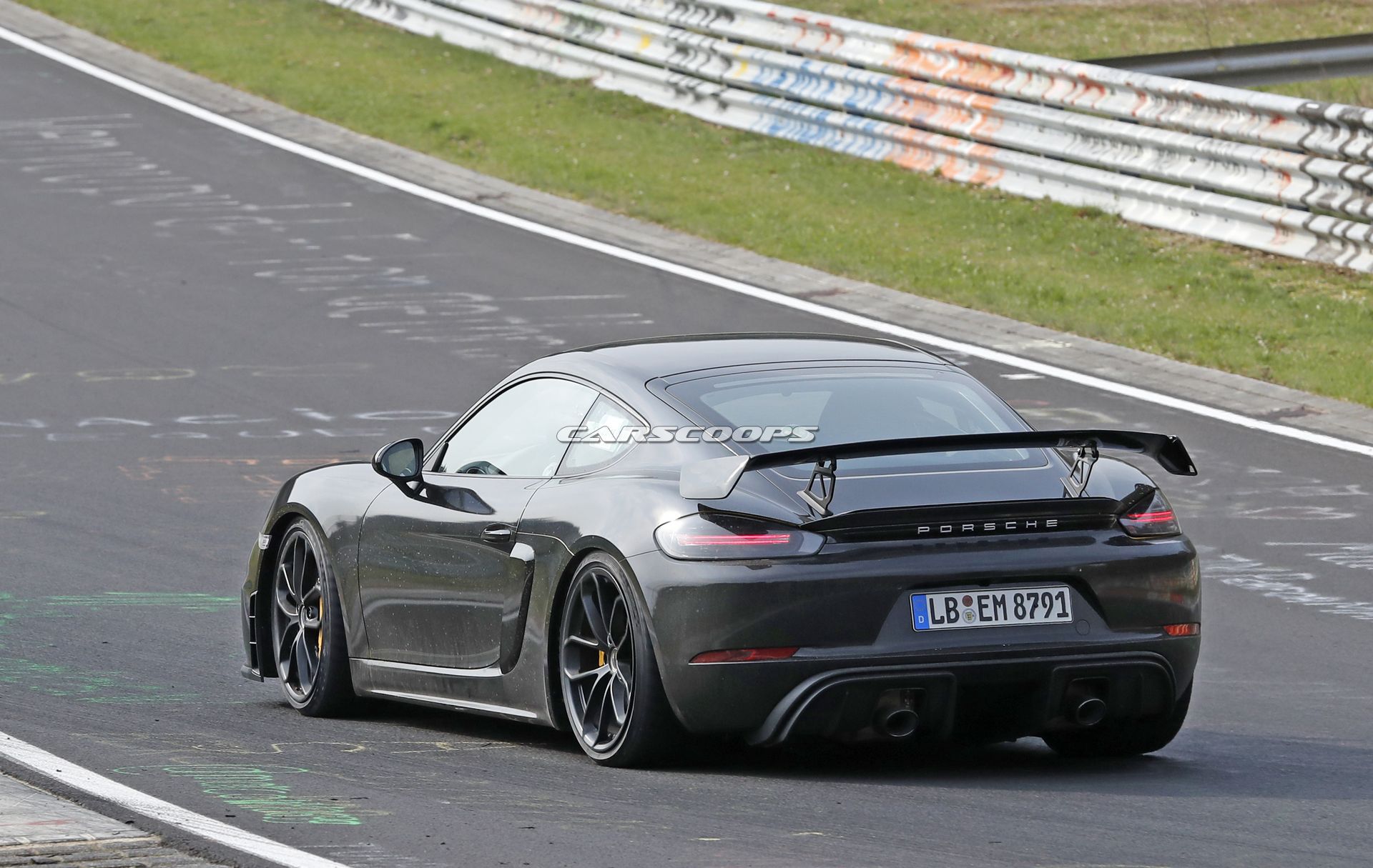 Porsche 718 Cayman GT4 Spy Shots 10 New Porsche 718 Cayman GT4 To Send Shockwaves Through Sports Car World