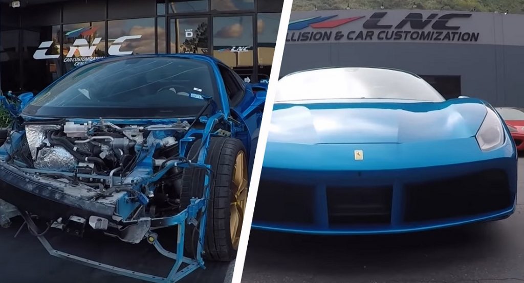  See A Wrecked Ferrari 488 Spider From Copart Get Rebuilt