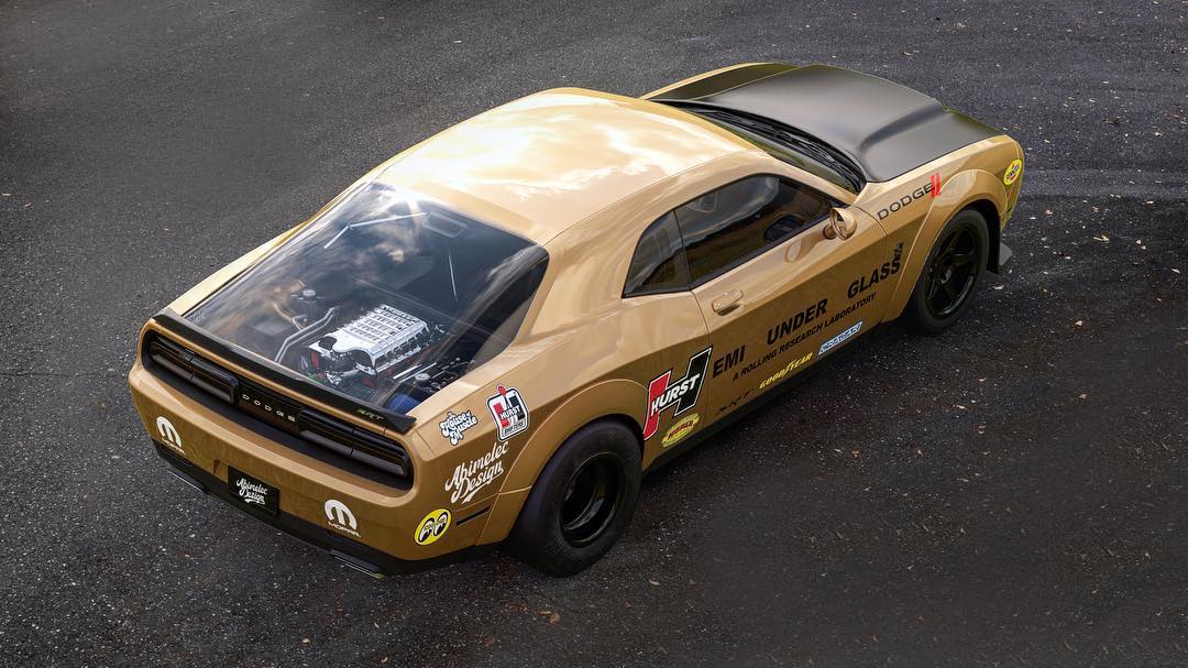 Dodge Demon Rear Engine 1 Dodge Demon Morphs Into An ‘Under Glass’ Rear-Engined Monster