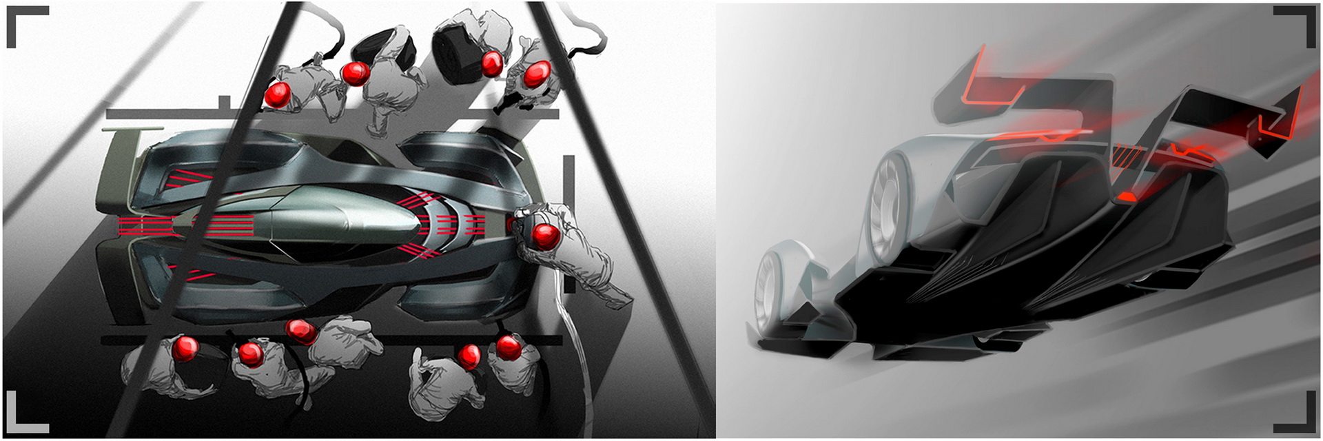 jaguar gt vision cx55 render 3 Jaguar C-X55 Concept Is Inspired By The Frame Of A Tennis Racket