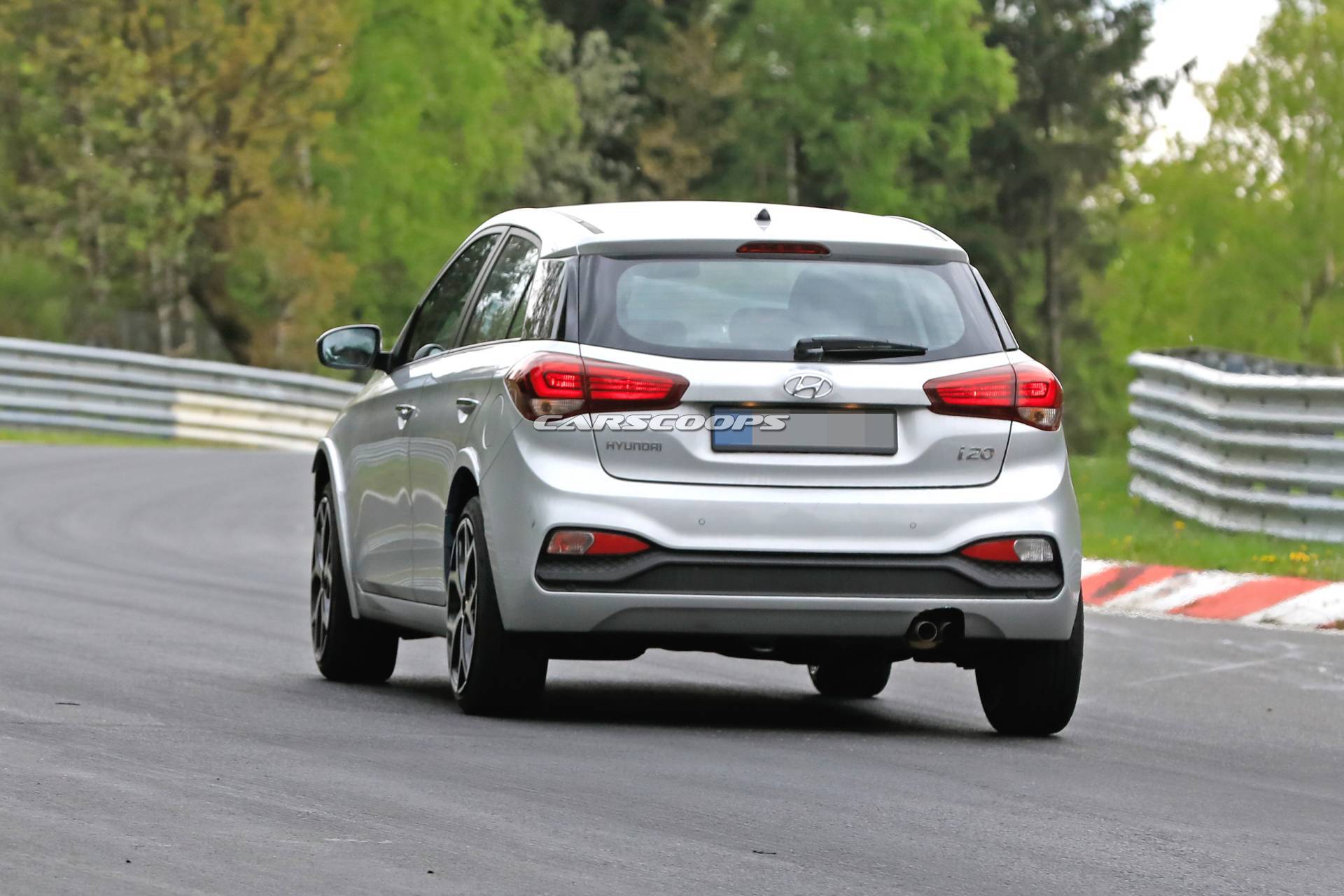 Hyundai i20 N test mule spy shots 19 Hyundai i20 N Hot Hatch Leaves Hideout, Is A Chassis Mule For Now