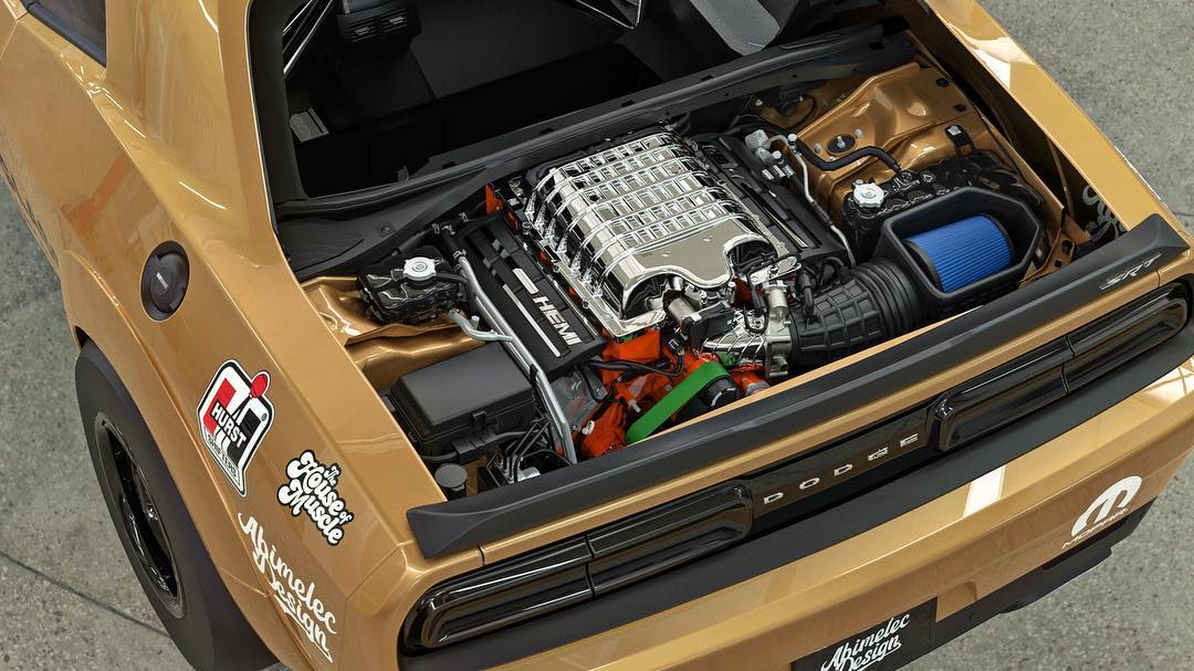 Dodge Demon Rear Engine 4 Dodge Demon Morphs Into An ‘Under Glass’ Rear-Engined Monster