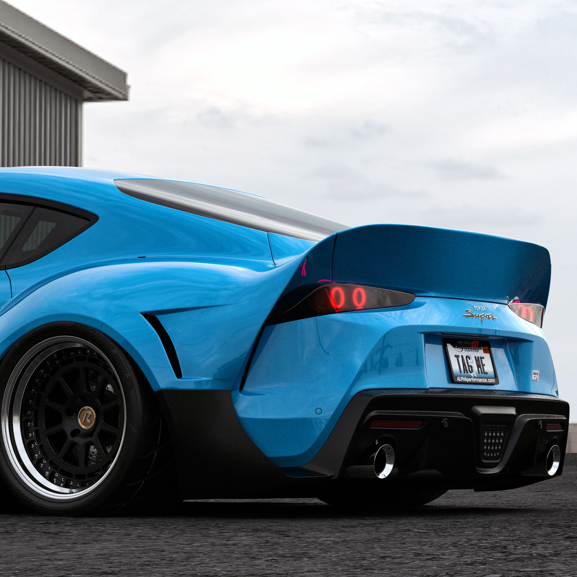 This Is What The New Toyota Supra Looks Like With A Widebody Kit