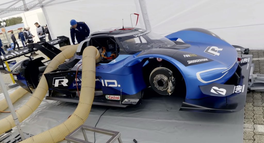 Here’s How VW Uses Glycerin To Recharge The ID.R’s Air-Cooled Battery Pack