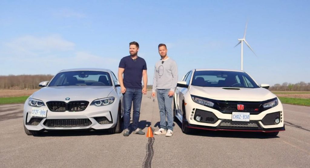  Honda Civic Type R Vs. BMW M2 Competition In Track Battle