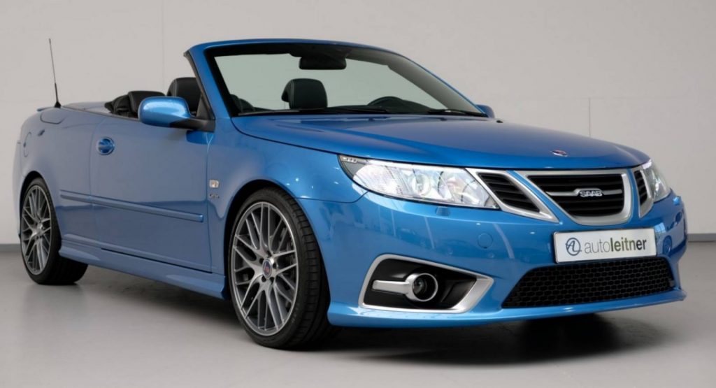  One-Of-One 2012 Saab 9-3 Cabriolet Sky Blue Edition Sold For $66,500