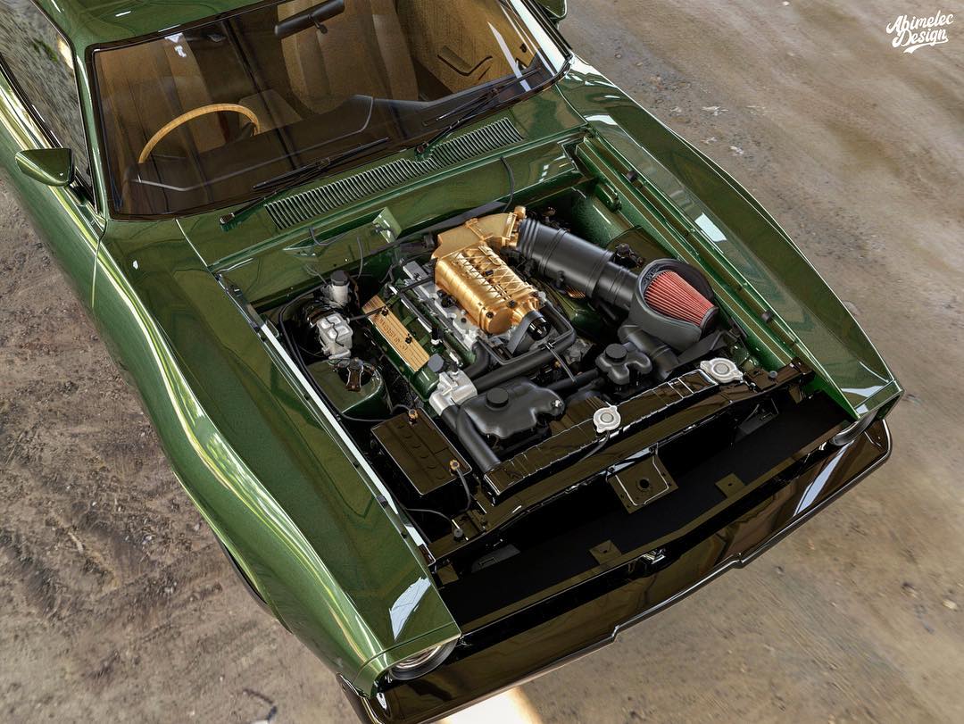 Ford Falcon XB Rendering 5 Someone MUST Build This Restomod Aussie Ford Falcon XB Coupe