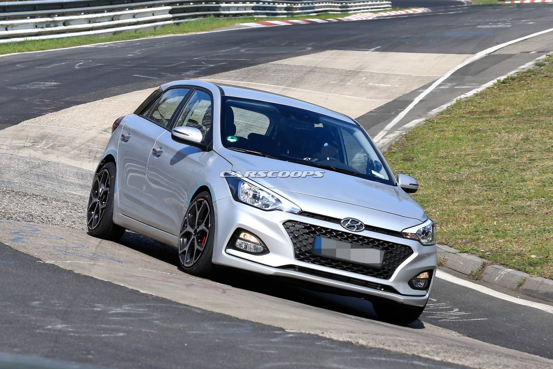 Hyundai i20 N test mule spy shots 21 Hyundai i20 N Hot Hatch Leaves Hideout, Is A Chassis Mule For Now