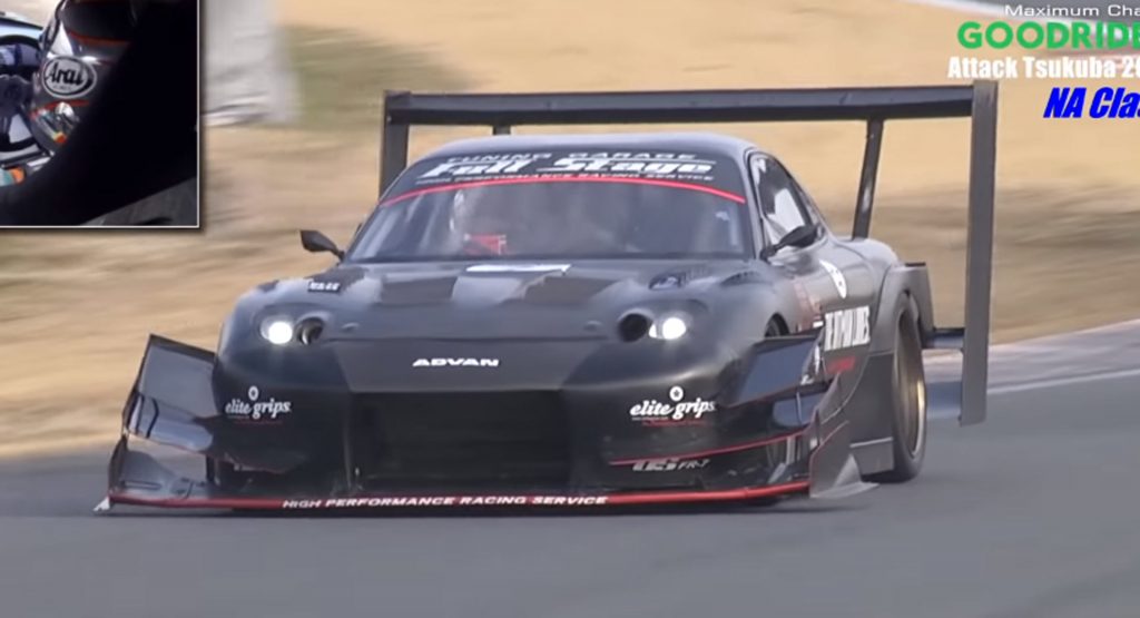 This Mazda RX-7 Has A Wing Bigger Than A Highway Sign Post